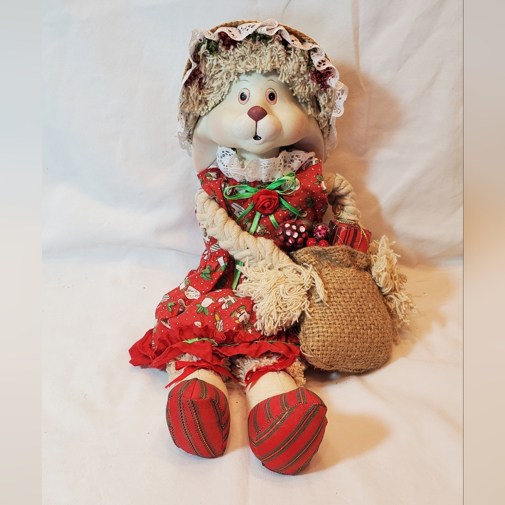 House Of Lloyd Christmas Around The World Vtg Flossie Bunny Porcelain Bunny